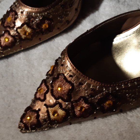 Delicious brand embellished strappy heels ladies size 6, excellent condition - Picture 5 of 10